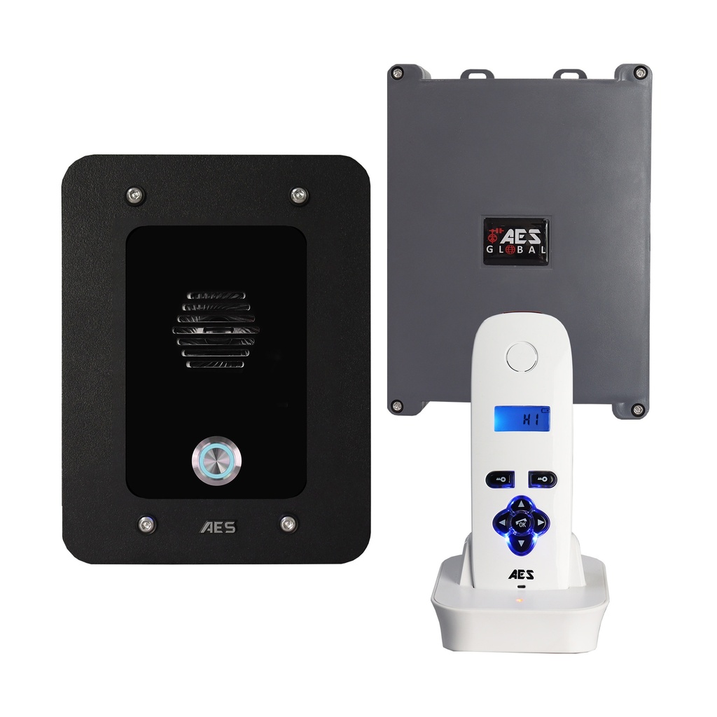 DECT draadloze inbouw intercom met handset zilver