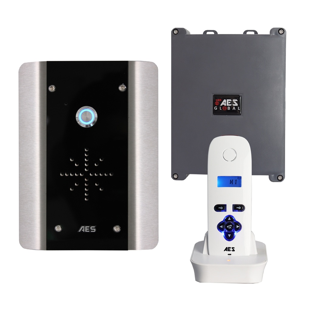 DECT draadloze intercom met handset RVS