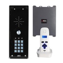 DECT draadloze intercom met handset + codepaneel zwart