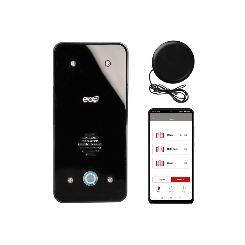 ECO-PRIME-EB-EU GSM/4G GSM intercom 4G zwart