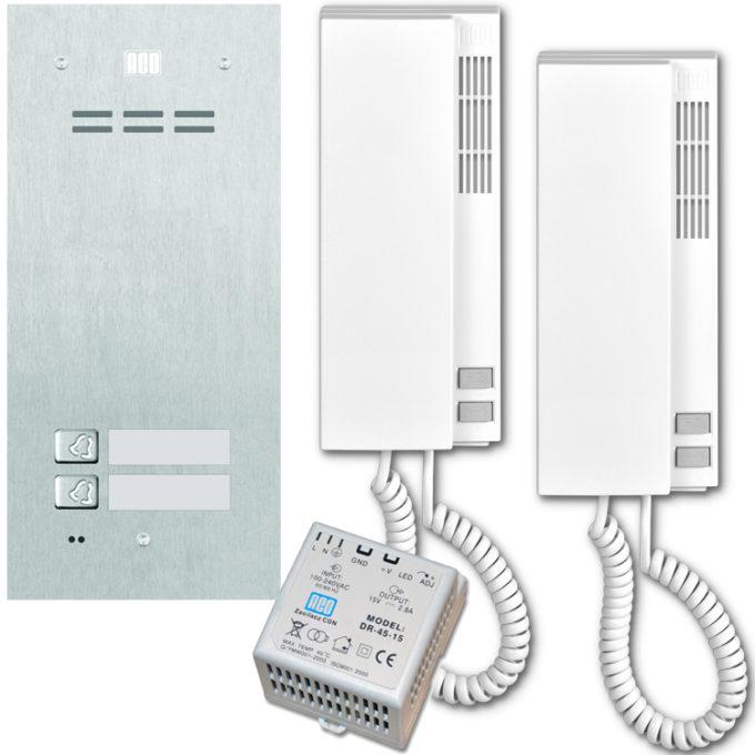 Audio Intercom kit 2B flush