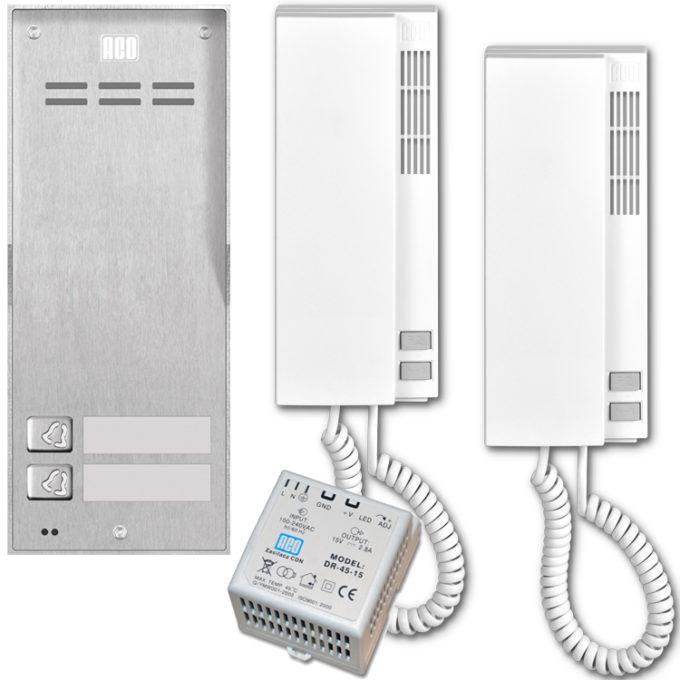 Audio intercomkit 2K Opbouw