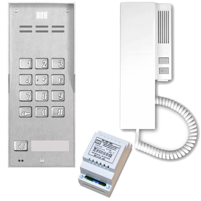 Kit intercom audio code 1B en saillie