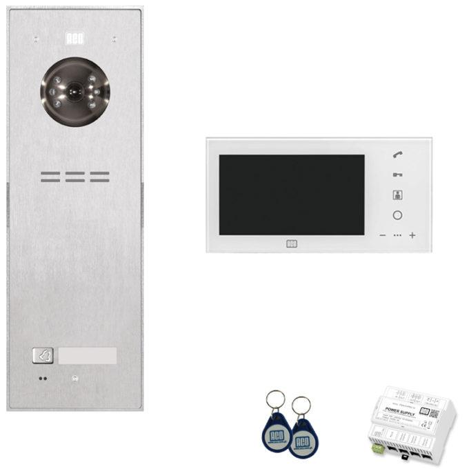 Video intercomkit 1K/1M Opbouw