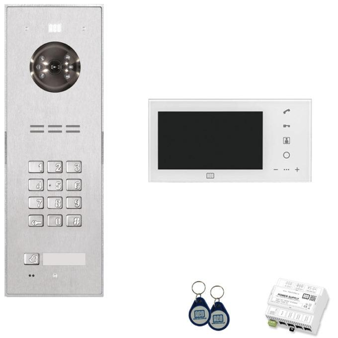 Video intercomkit code 1K/1M Opbouw