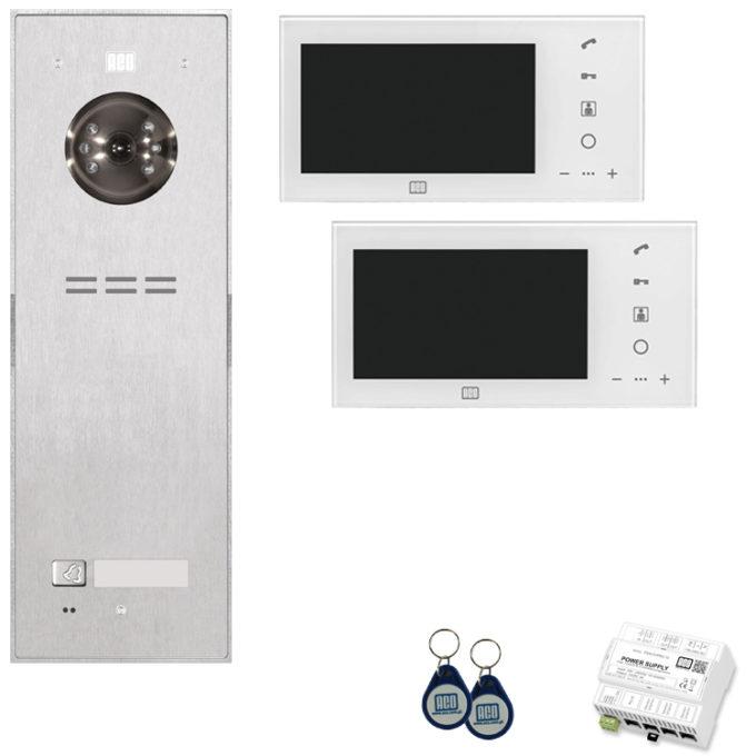 Video intercomkit 1K/2M Opbouw