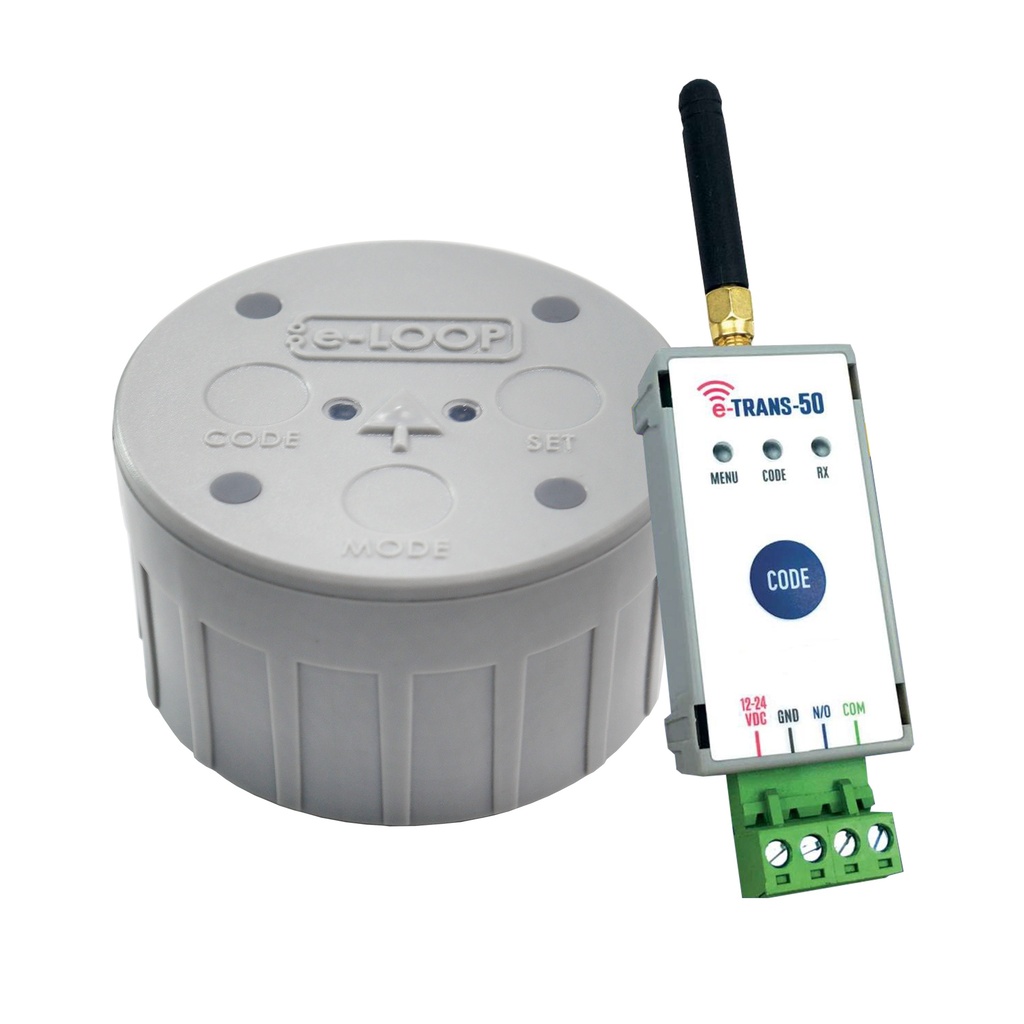 Draadloze voertuigdetectie inbouw met T50