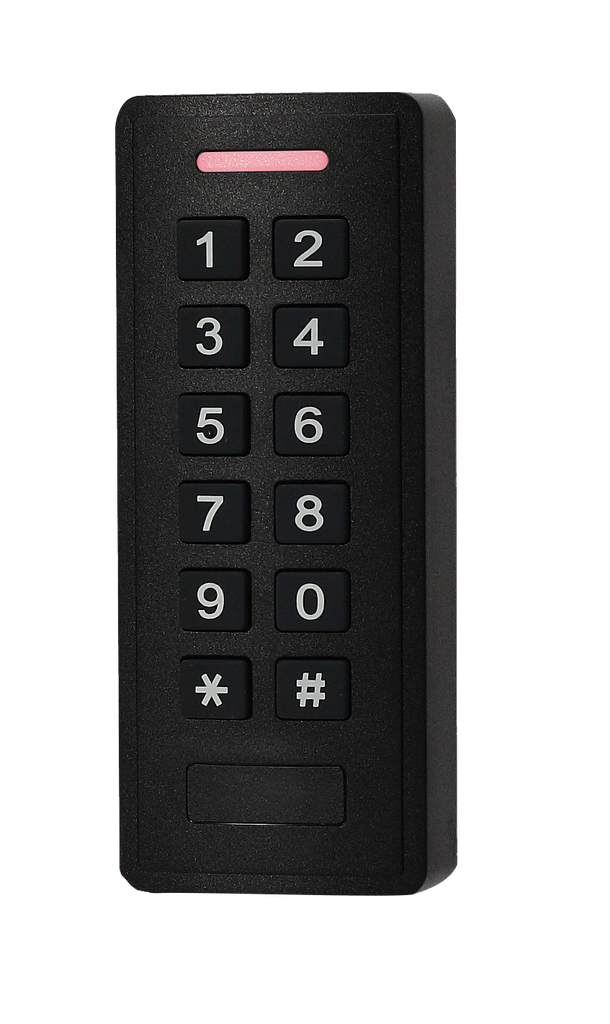 Prokey 1B -badgelezer - 1 relais/wiegand ABS zwart