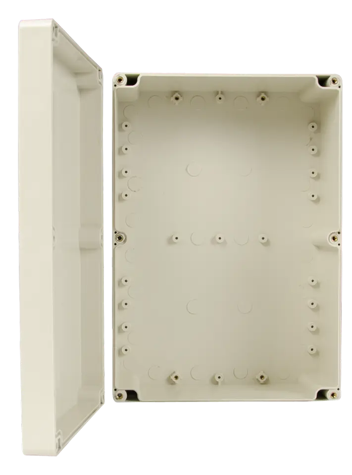 Boîtier ABS 265×185×95 IP65 ; plaque de montage incluse