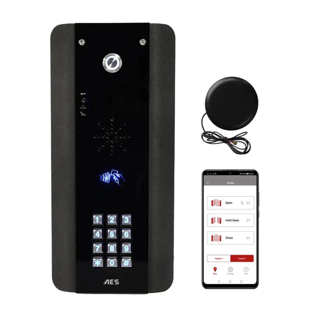 GSM audio intercom met code + badge | PrimE-ABK