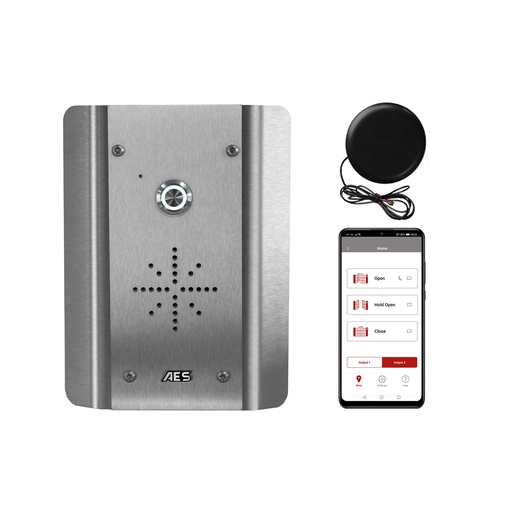 [A2006407] GSM intercom met in/uitbelfunctie zilver