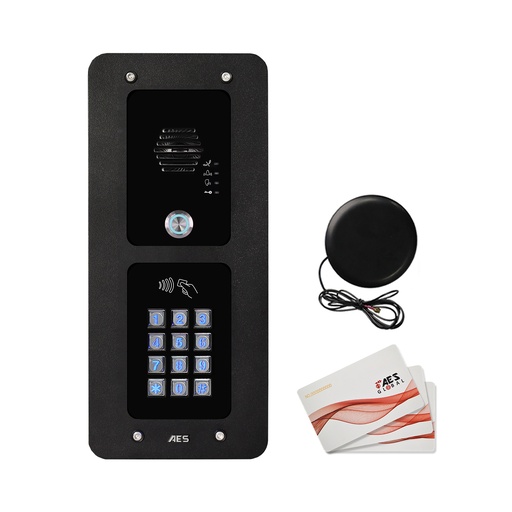 [A2006427] GSM intercom inbouw- in/uitbelfunctie-code/badge, modulair zwart