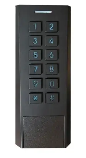 [F4100061B] Prokey 1RB - code/badge - 1 relais/wiegand - Metaal zwart